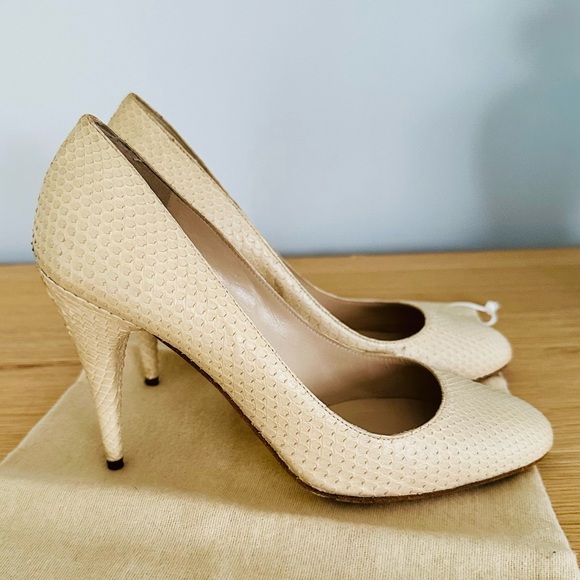 Vintage Michael Kors nude python heels - Picture 3 of 13